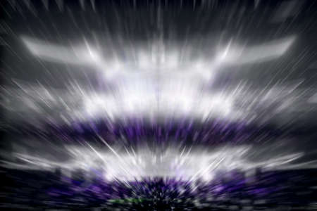 Abstract movement of particles in spaceの写真素材
