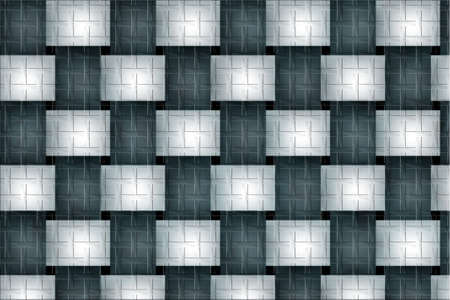 Colored plaid patterns, background pattern of cubic shapesの写真素材