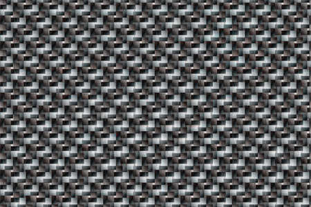 Black and white plaid patterns, background pattern of cubic shapesの写真素材