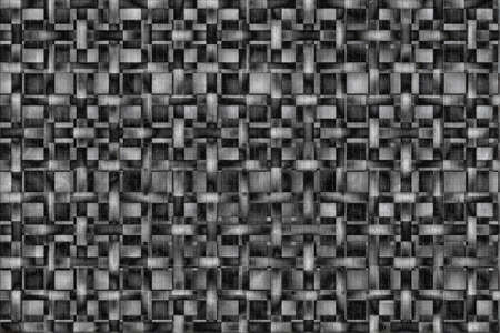 Black and white plaid patterns, background pattern of cubic shapesの写真素材