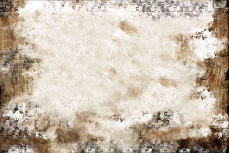Scratched brown wall backgroundの写真素材