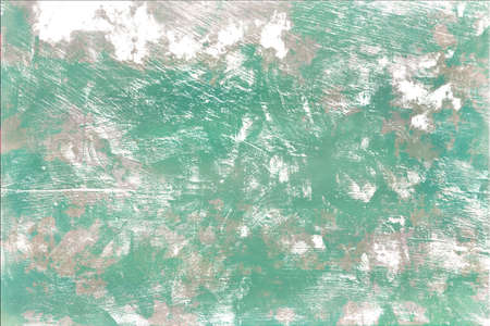 Scratched green wall backgroundの写真素材