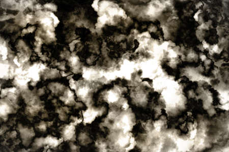 Crumpled paper surface darkの写真素材