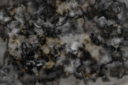 Crumpled paper surface darkの写真素材