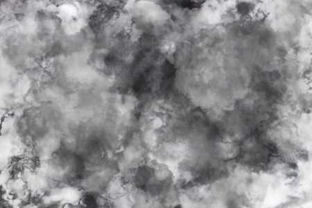 Black and white grunge background, like drawing clouds and marble wallの写真素材