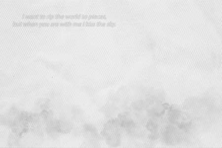 declaration of love. Caption: I want to rip the world to pieces, but when you are with me I kiss the sky.の写真素材
