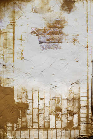 white & brown abstract wall texture backgroundの写真素材