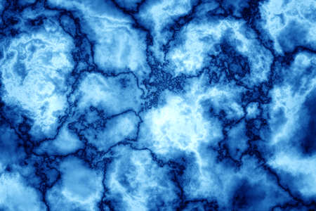 Blue marble texture stone wall background for design の写真素材