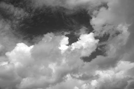 Blue sky and clouds. Picture of cumulus cloudsの写真素材