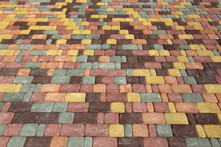 Background color tiles. Colored tiles on the squareの写真素材