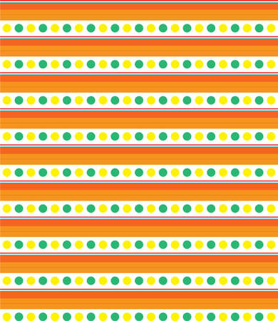 vector seamless patterns, colored geometric lines and sets of circlesのイラスト素材