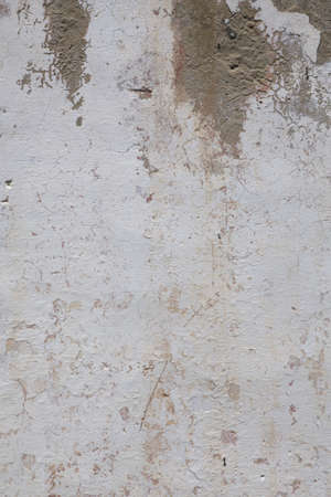 Cracked white walls, old plasterの写真素材