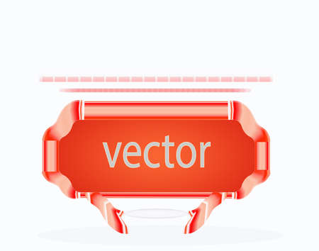 Vector banners  Red background, abstract design, drawing banner for web design andのイラスト素材