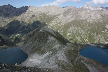 Pure mountain lake, Inspiring wilderness of Alpineの写真素材