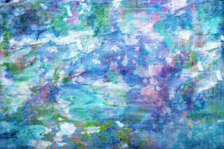 Colorful vintage cracked wall backgroundの写真素材