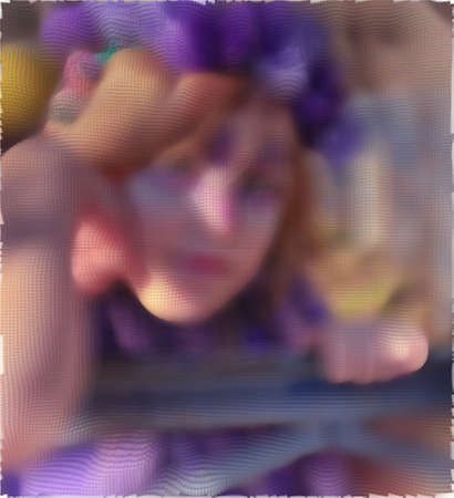 Abstract background squaresの写真素材