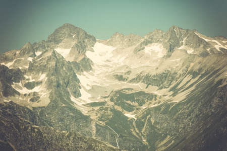 Beautiful valley and peaks in Caucasus mountains, the Main Caucasian ridge. North Caucasusの写真素材