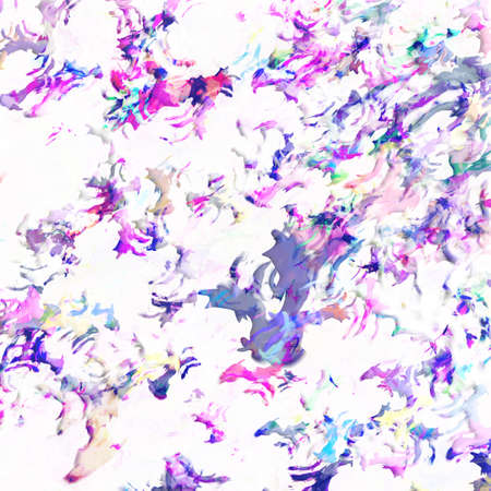 Abstract colored paper. Colored paint stains isolated on white background.の写真素材