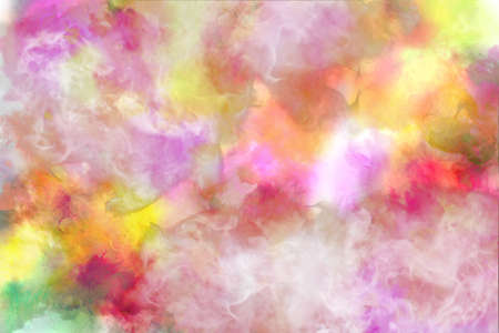 Abstract colored paper. Colored paint stains isolated on white background.の写真素材