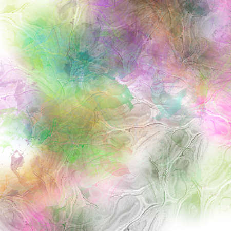 Abstract colored paper. Colored paint stains isolated on white background.の写真素材