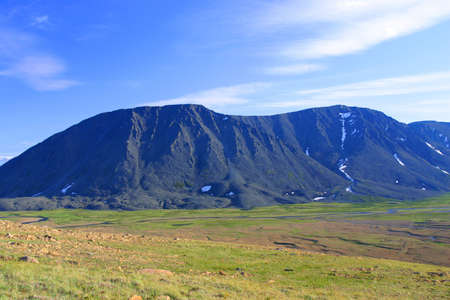 mountain Black in Polar Uralの写真素材