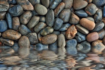 spa stones and water hotの写真素材