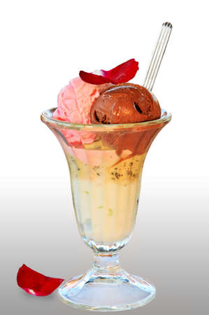 Ice cream  isolated on white background 