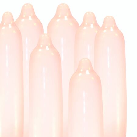 Man  condoms isolated on a white background.の写真素材