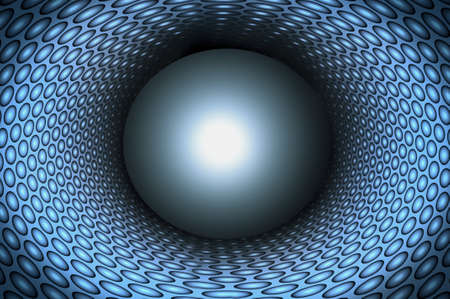 Abstract colorful blue circles on background の写真素材