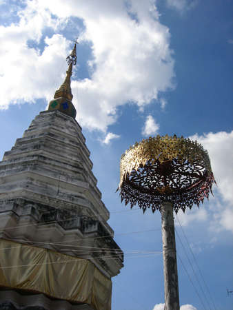 White pagodaの写真素材