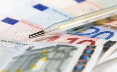 Concept of financial issues in healthcare or medicine.