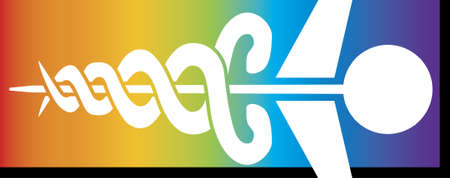 Symbol of medicine and medical doctrine.の写真素材