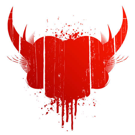 Vector illustration of a grungy aged design element. Ink splatter.のイラスト素材