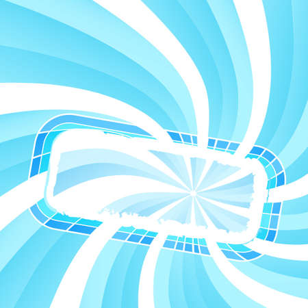 illustration of a spiral light glowing frame with copy space for custom text.のイラスト素材