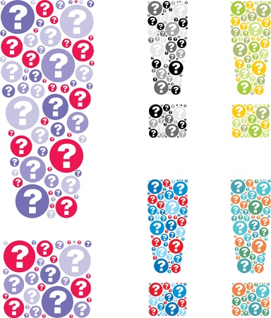 question mark exclamation mark  のイラスト素材
