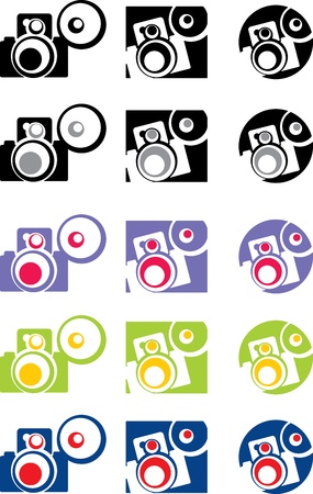 photo camera part 4, vectorのイラスト素材