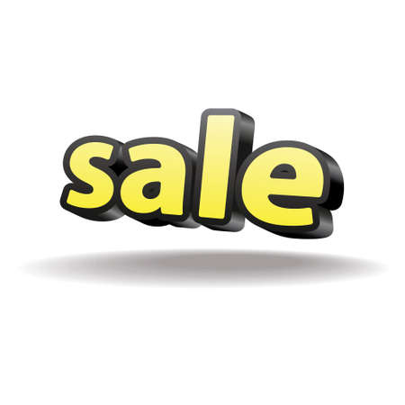 Isolated volumetric letters sale  Isolated  Black and yellow  のイラスト素材
