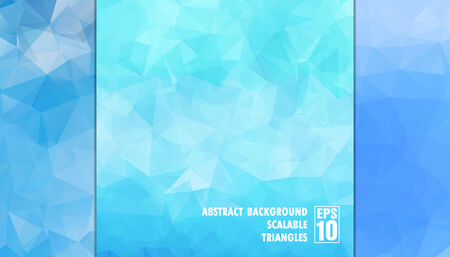 Abstract geometric background of triangles in light blue colors  Vectorのイラスト素材