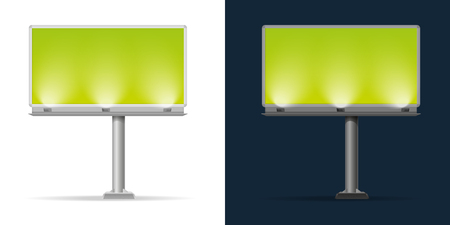 Blank billboard vector illustration.のイラスト素材