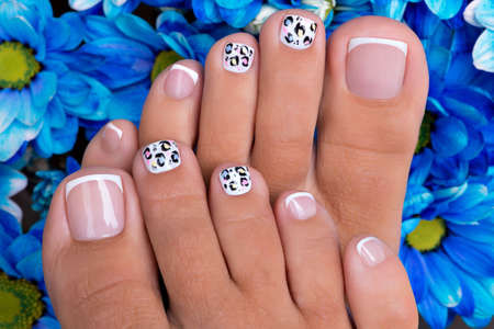 Beautiful nail artの写真素材