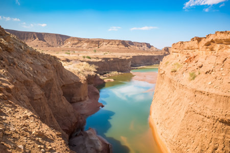 The desert landscape, a realm of arid beauty, unfolds as a vast and timeless tapestry of muted colors, undulating dunes, and dramatic vistas. Nature's resilient spirit is on display in this seemingly harsh environment, where the scarcity of water has shaped a unique and captivating terrain.の素材