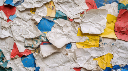 Crumpled colorful paper texture background (6)の素材