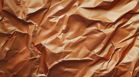 Crumpled orange paper texture background (1)の素材