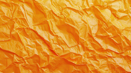 Crumpled orange paper texture background (9)の素材
