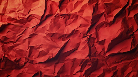 Crumpled Red Paper Texture Backgroundの素材