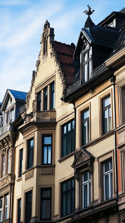 Historic European townhousesの素材