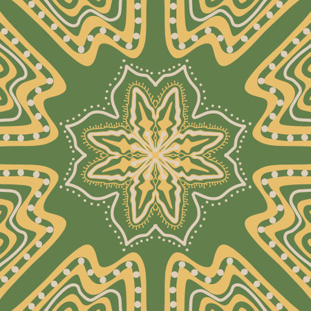 Seamless white yellow flower pattern design for wallpaper, nature background, carpet, textile, clothing, wrapping, batik, fabric, colorful vector illustrationのイラスト素材