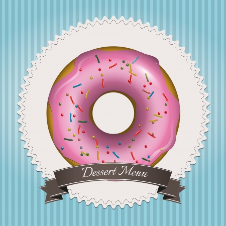 Dessert menu designのイラスト素材