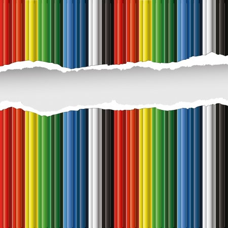 Colorful pencils background with copyspaceのイラスト素材