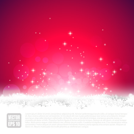 Red Christmas greeting card with copyspaceのイラスト素材